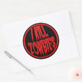 Je tue des autocollants de zombies (Enveloppe)