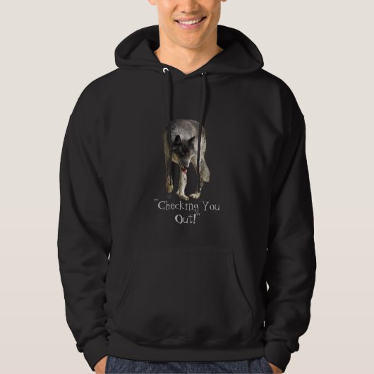 "Je uitchecken!" Wolf Hoodie (Voorkant)