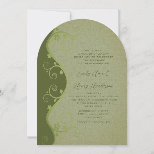 Je uitnodiging voor het huwelijk met zonnebloemen (Voorkant)