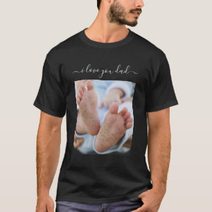 Je vader Foto T-shirt Tekst - Ik hou van je vader