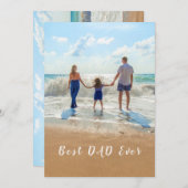 Je vader Foto Vaderdag Kaart - Beste papa ooit (Voorkant / Achterkant)