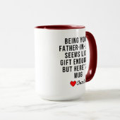 Je vader zijn in de wet lijkt me een geschenk geno mok (Voorkant rechts)