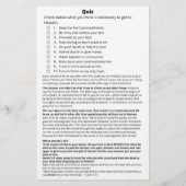 Je Vais Au Paradis Quiz Bible Tract Flyer (Dos)