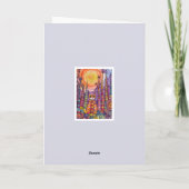 Je vais bien carte de vœux pour chat (Dos)