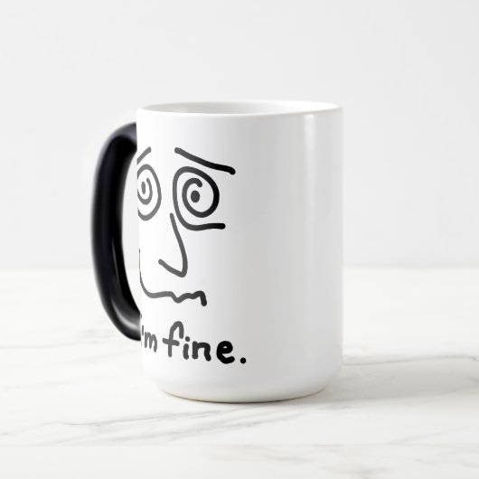 JE VAIS BIEN Morpher Mug (Devant gauche)