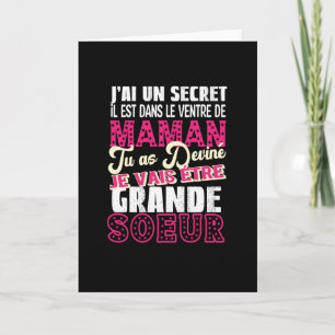 Je Vais Être Grande Soeur Kaart
