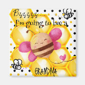Je vais être une grand-mère Aimant personnalisé (Devant)