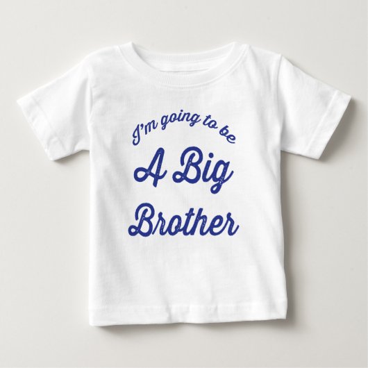 Je vais être une T-shirt Big Brother en bleu (Devant)
