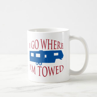 Je vais où je suis tasse remorquée