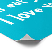 Je vais te manger, je t'aime tellement Poster (Coin)