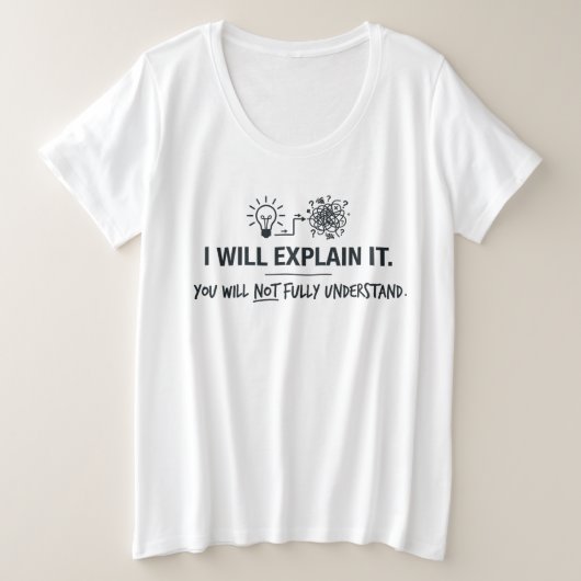 Je vais vous l'expliquer, vous ne comprendrez pas  (Design devant)
