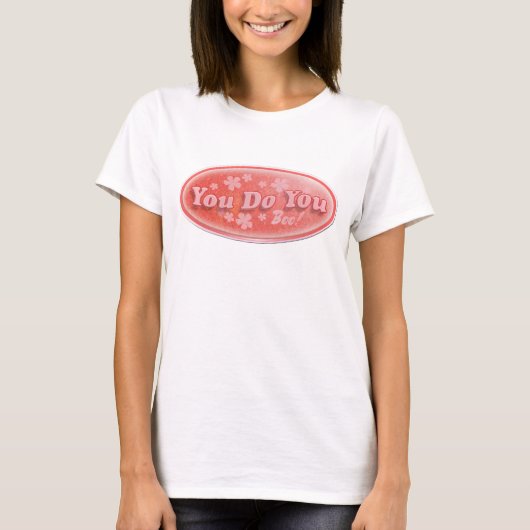 Je vecht tegen een decale slogan t-shirt (Voorkant)