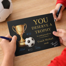 Je Verdient een Trofee Voetbalcoach Grappig