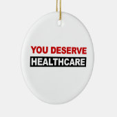 Je verdient gezondheidszorg keramisch ornament (Rechts)