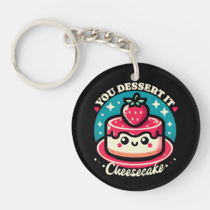 Je verdient het - Cheesecake Kawaii Sleutelhanger