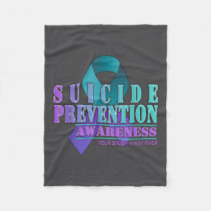 Je verhaal is nog niet voorbij blijf suicidepreven fleece deken
