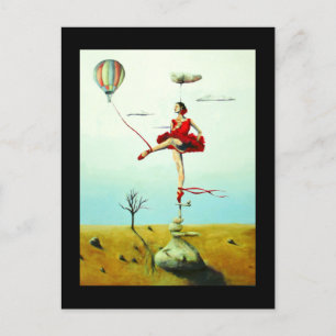 Je verhoogt me Inspirerend Ballerina Briefkaart