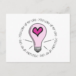 Je verlicht mijn leven briefkaart