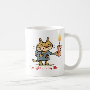 Je verlicht mijn leven koffiemok