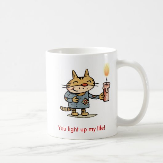 Je verlicht mijn leven koffiemok (Rechts)