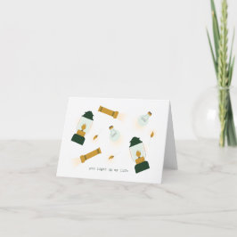 Je verlicht mijn leven Valentijn Kaart