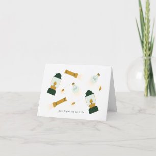 Je verlicht mijn leven Valentijn Kaart