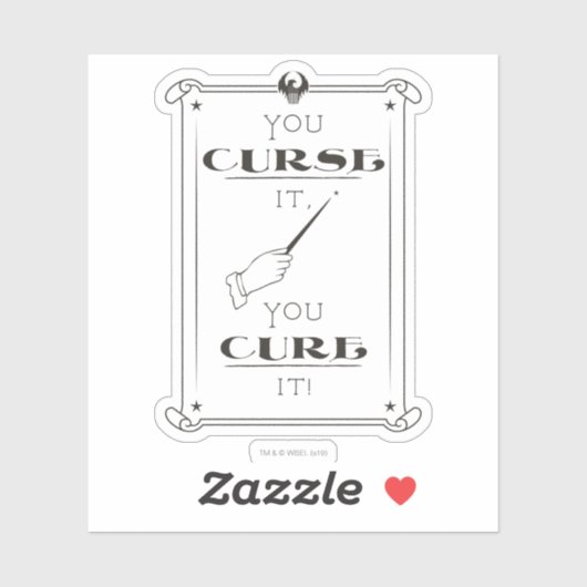 Je vervloekt het, je verdraagt het. sticker (Vel)