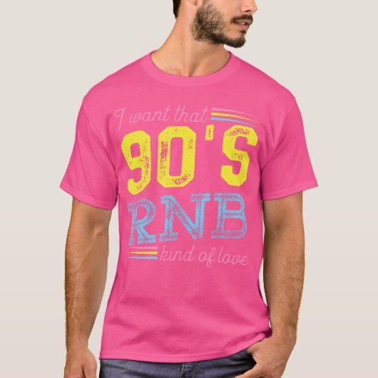 Je Veux Ce Tshirt De Musique D'Amour Des Années 90 (Devant)