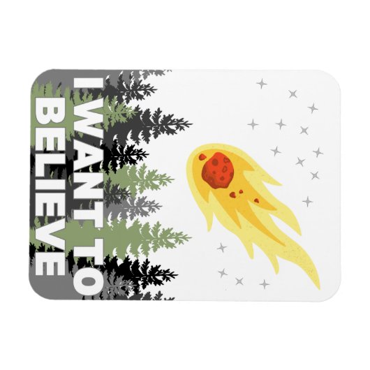 Je veux croire Asteroid Magnet (Horizontal)