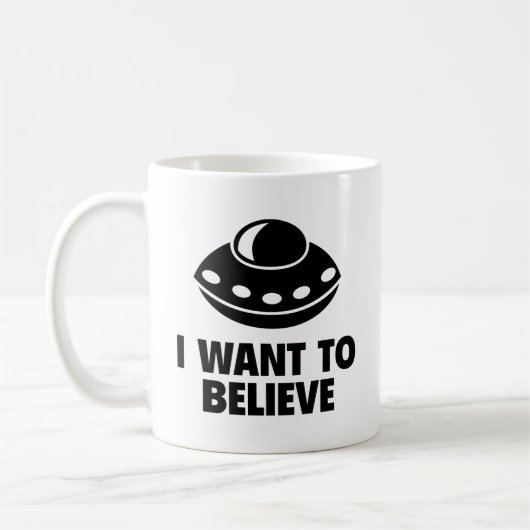Je Veux Croire Au Café Mug (Gauche)