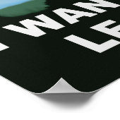 Je veux être-leave ufo, affiche alien, célèbre tv (Coin)