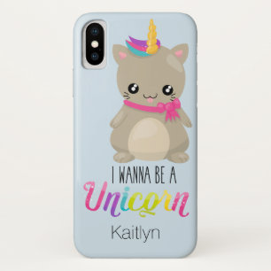 Je veux être un Coque Unicorn-Mate iPhone X Coque 