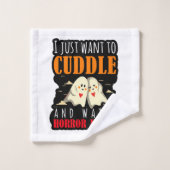 Je Veux Juste Casser Et Regarder Des Films D'Horre (Gant de toilette)