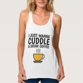 JE VEUX JUSTE CUDDLE & BOIRE DES T-shirts CAFÉ (Devant)