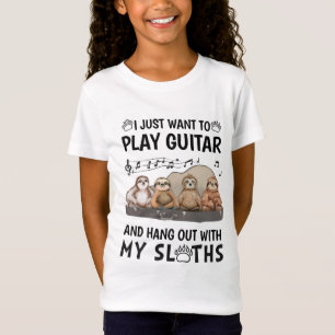 Je veux juste jouer de la guitare T-shirt drôles d