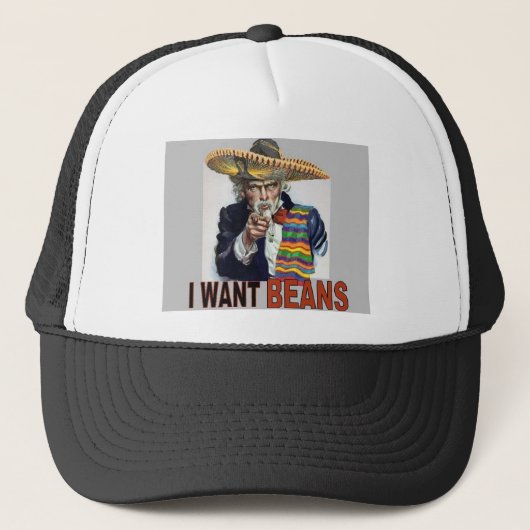 Je veux le casquette d'haricots (Devant)