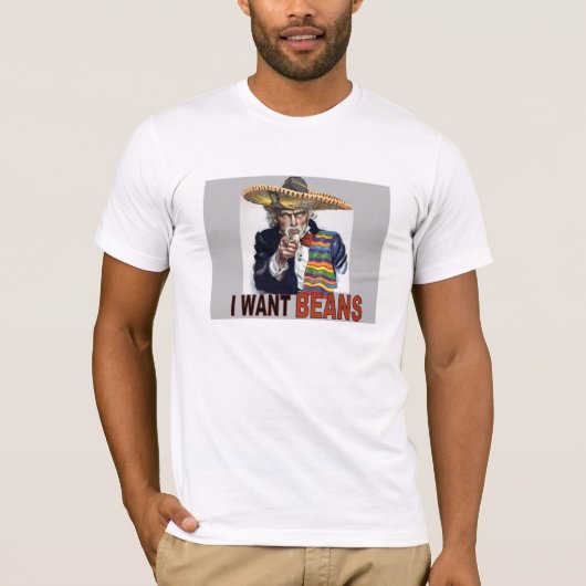 Je veux le T-shirt d'haricots (Devant)