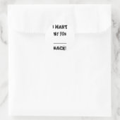 JE VEUX MES Stickers Dos ___ 90s (Sac)