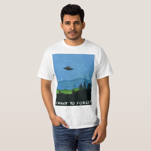 JE VEUX OUBLIER le T-shirt (Devant entier)