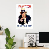 Je veux que vous fassiez votre meilleure affiche (Bureau à domicile)