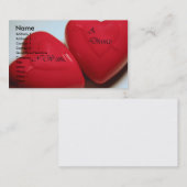 Je Veux Un Carte de visite De Coeurs De Divorce (Devant / Derrière)