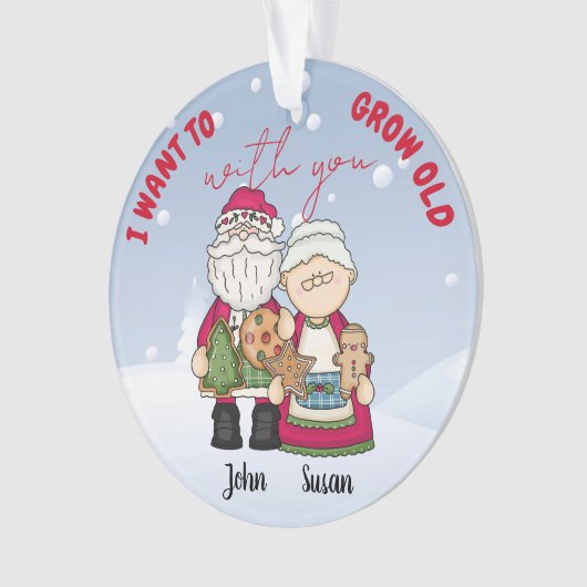Je Veux Vieillir Avec Vous Noël Personnaliser (devant)