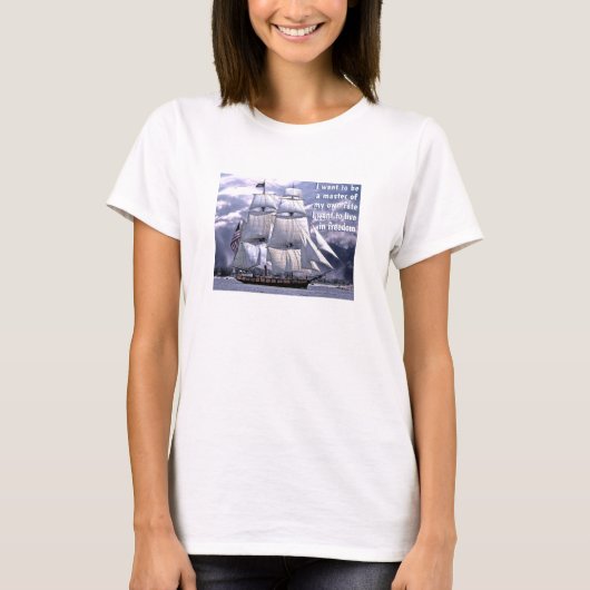 Je veux vivre en liberté (lumière) T-shirt (Devant)