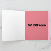 JE VEUX VOUS EMBRASSER TOUS SUR LA CARTE DE SALUT (Intérieur)