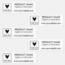 Je vierkante logo eenvoudig minimalistisch product