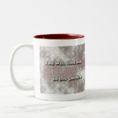 Je vindt me in de tuin tweekleurige koffiemok (Links)