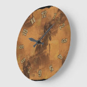 Je Vis À Barrel Race - Rodeo Event Grandes Horloge (Angle)