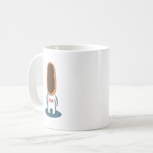 Je vis longue tasse de John de beignet (Devant gauche)