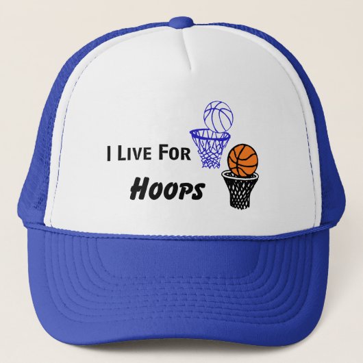 Je vis pour les casquettes de basket (Devant)
