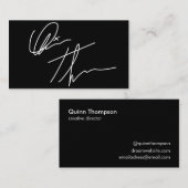 Je Visitekaartje Aangepaste handtekening (Voorkant / Achterkant)